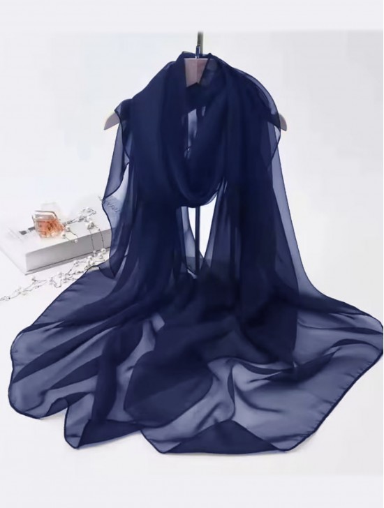 Chiffon Solid Color Fashion Scarf